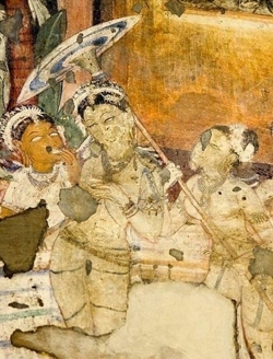 紀元前７世紀アッシリアの壁画