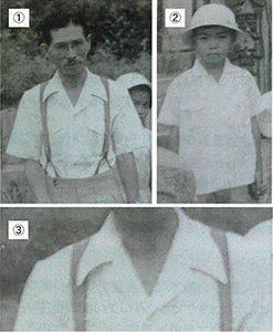 昭和30年代の開襟シャツ
